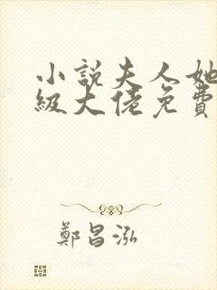 小说夫人她是满级大佬免费看