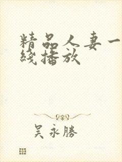 精品人妻一区在线播放