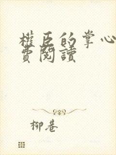 权臣的掌心宠免费阅读
