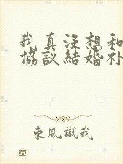 我真没想和大佬协议结婚补车封面