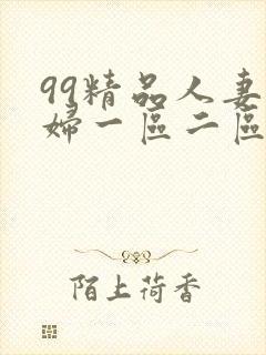 99精品人妻少妇一区二区
