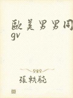 欧美男男同性恋gv