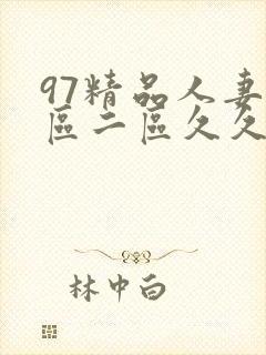 97精品人妻一区二区久久久