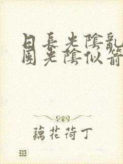 日长光阴乱作一团光阴似箭思渺渺