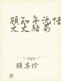 顾知年沈佳芮全文大结局封面