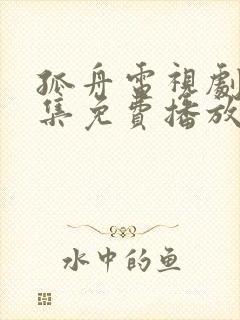 孤舟电视剧45集免费播放84集