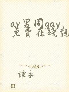 av男同gay免费在线观看