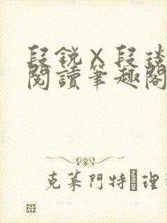段锐×段琰免费阅读笔趣阁全文