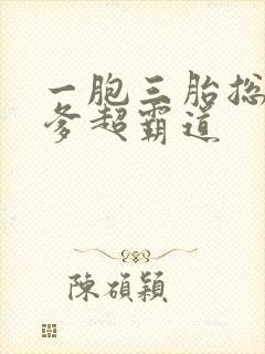 一胞三胎总裁爹爹超霸道封面
