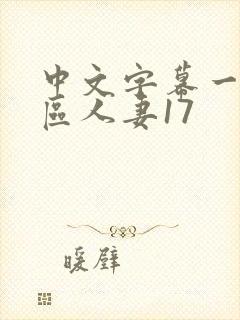 中文字幕一区二区人妻17封面
