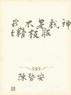 我不是戏神txt精校版