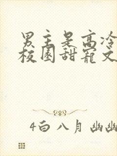 男主是高冷校草校园甜宠文封面
