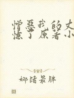 憎恶我的丈夫失忆了原著小说封面