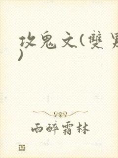 攻鬼文(双男主)