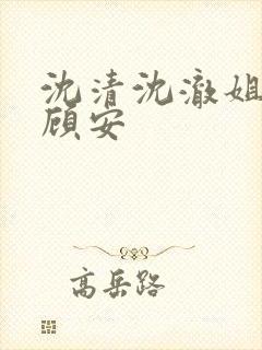 沈清沈澈姐妹,顾安