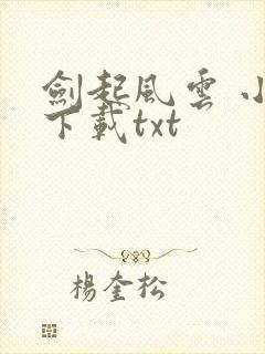 剑起风云 小说下载txt封面