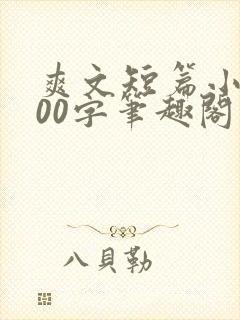 爽文短篇小说500字笔趣阁封面