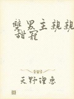 双男主亲亲甜文 甜宠