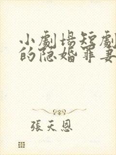 小剧场短剧陆少的隐婚罪妻
