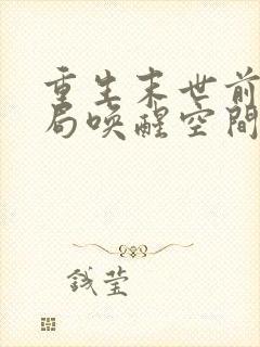 重生末世前,开局唤醒空间异能