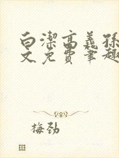 白洁高义孙倩全文免费笔趣阁阅读封面