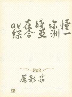 av在线你懂的综合亚洲一区