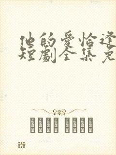 他的爱恰逢其时短剧全集免费观看