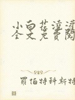 小白花浇灌日常全文免费阅读