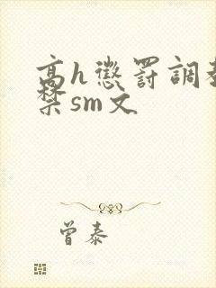 高h惩罚调教囚禁sm文
