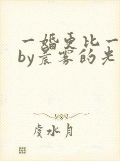 一婚更比一婚高by晨雾的光