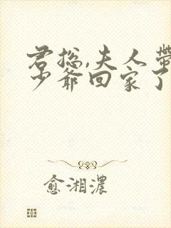 君总,夫人带着少爷回家了 短剧封面