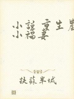 小说 重生农门小福妻