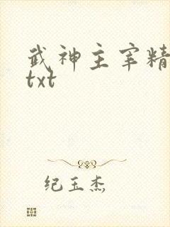 武神主宰精校版txt