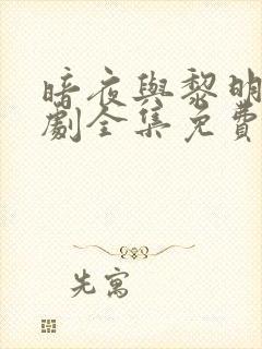暗夜与黎明电视剧全集免费观看高清在线播放