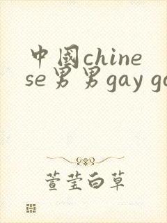 中国chinese男男gay gay