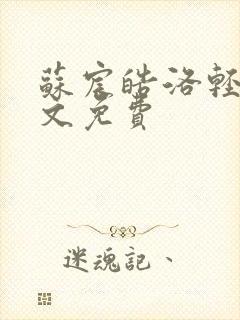苏宸皓洛轻云全文免费