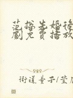 范总先婚后爱短剧免费播放