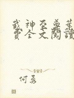 武神至尊叶风免费全文阅读无弹窗