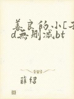 善良的小[子hd无删减bt