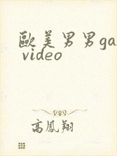 欧美男男gay video