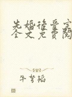 先婚后爱完整版全文免费阅读