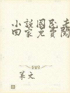 小说国民老公带回家免费阅读