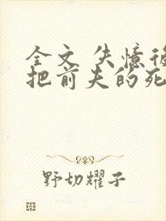 全文 失忆后错把前夫的死对头当老公