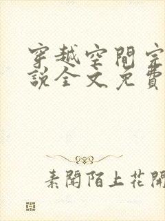 穿越空间完结小说全文免费阅读