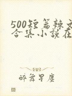 500短篇辣文合集小说在线阅读