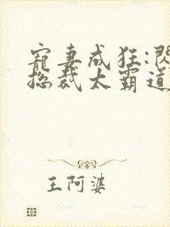 宠妻成狂:闪婚总裁太霸道