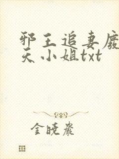 邪王追妻废材逆天小姐txt