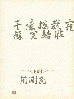 千亿总裁宠妻上瘾 完结版