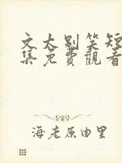文太别笑短剧全集免费观看完整版