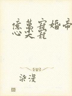 亿万宠婚帝少的心尖宠封面